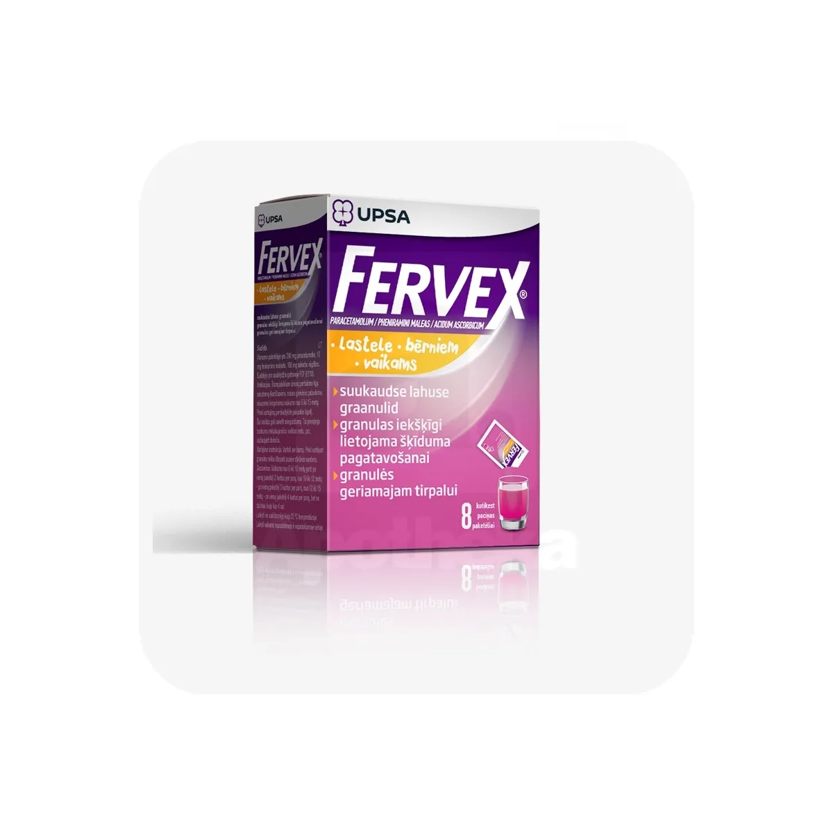 FERVEX 280+10+100MG N8 SUUKAUDSE LAHUSE GRAANULID - Tootepilt