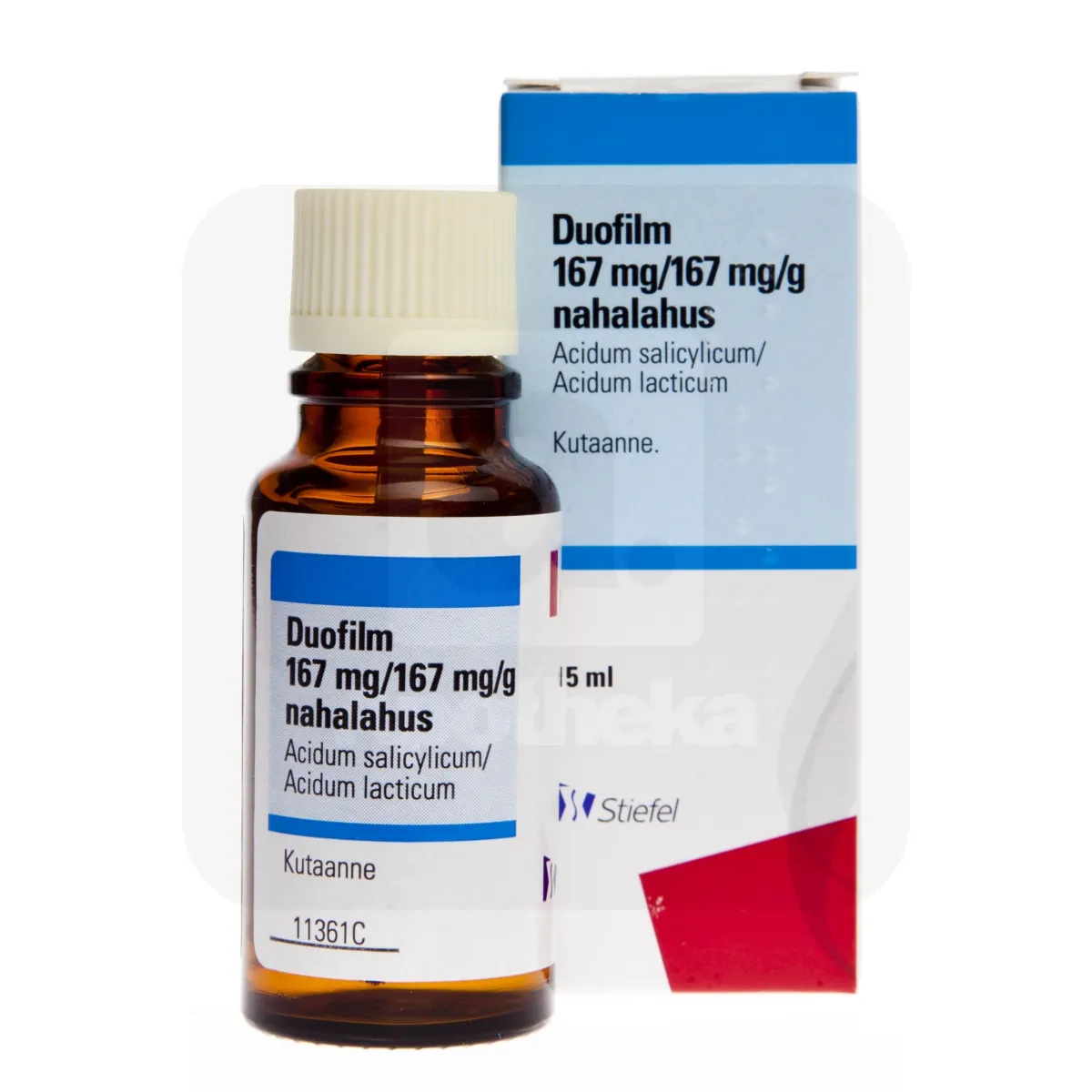 DUOFILM NAHALAHUS 167MG+150MG/G 15ML N1 - Tootepilt