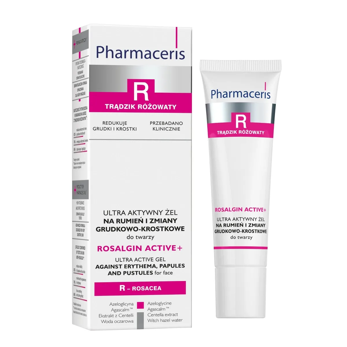 PHARMACERIS R ROSALGIN ACTIVE+ GEEL PUNETAVALE NAHALE 30ML - Tootepilt
