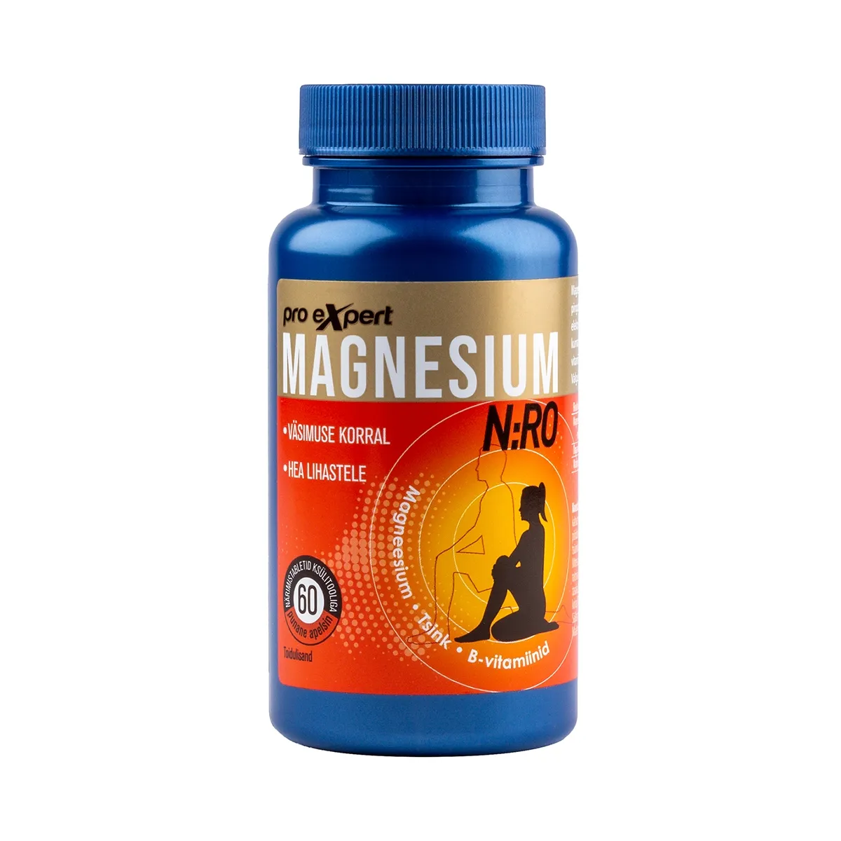 MAGNESIUM PRO EXPERT N:RO NÄRIMISTBL APELSINI N60 - Tootepilt