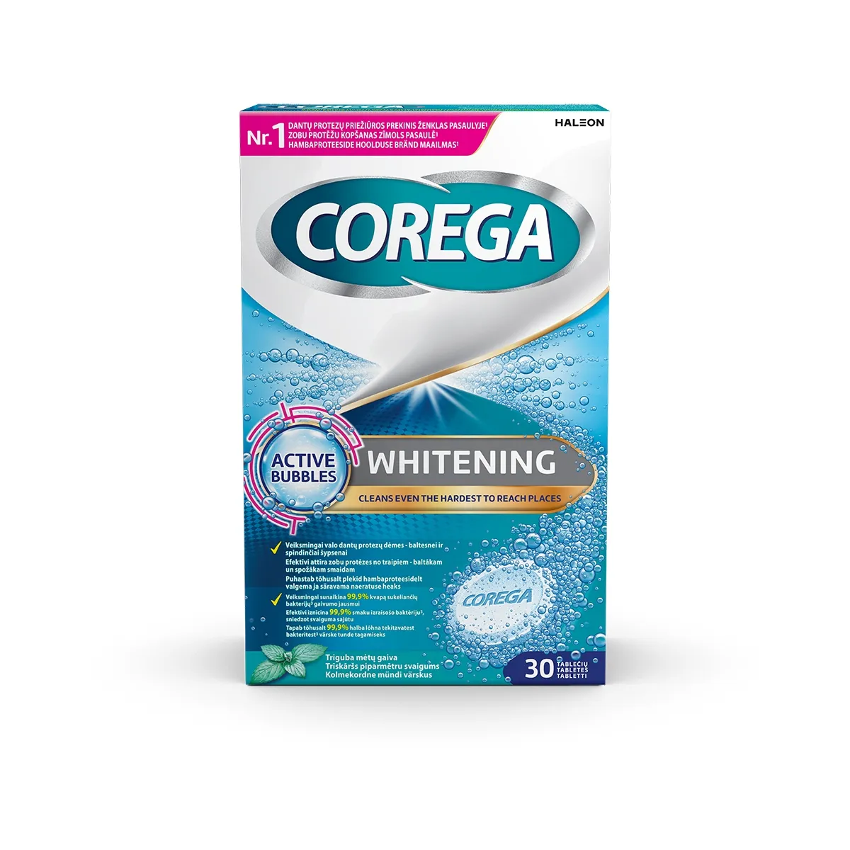 COREGA DENTAL WHITE TBL N30 - Tootepilt