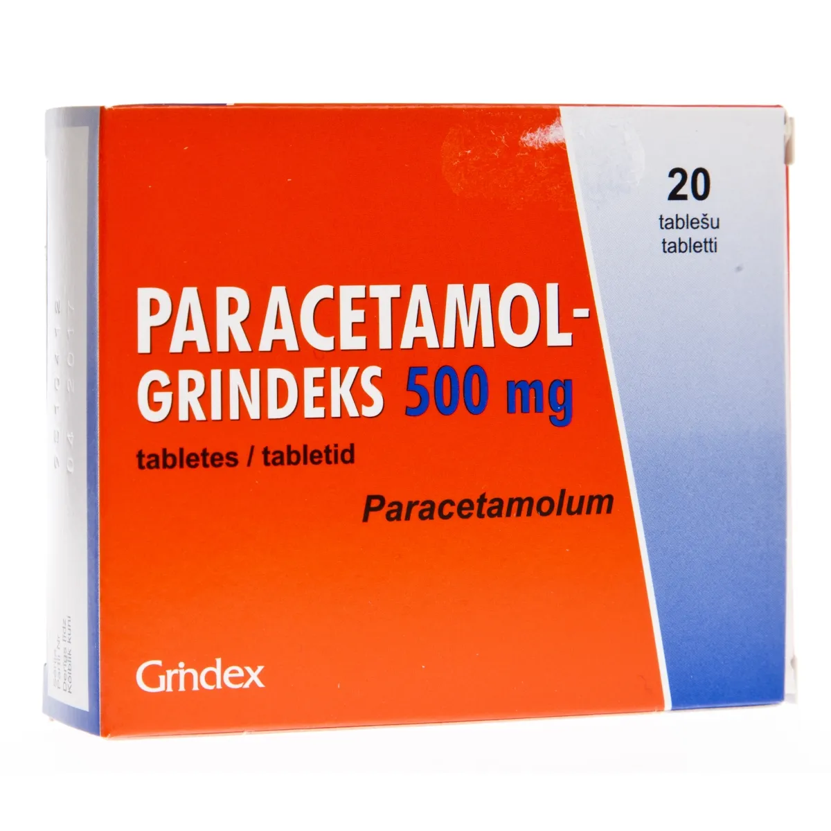 PARACETAMOL-GRINDEKS TBL 500MG N20 - Tootepilt