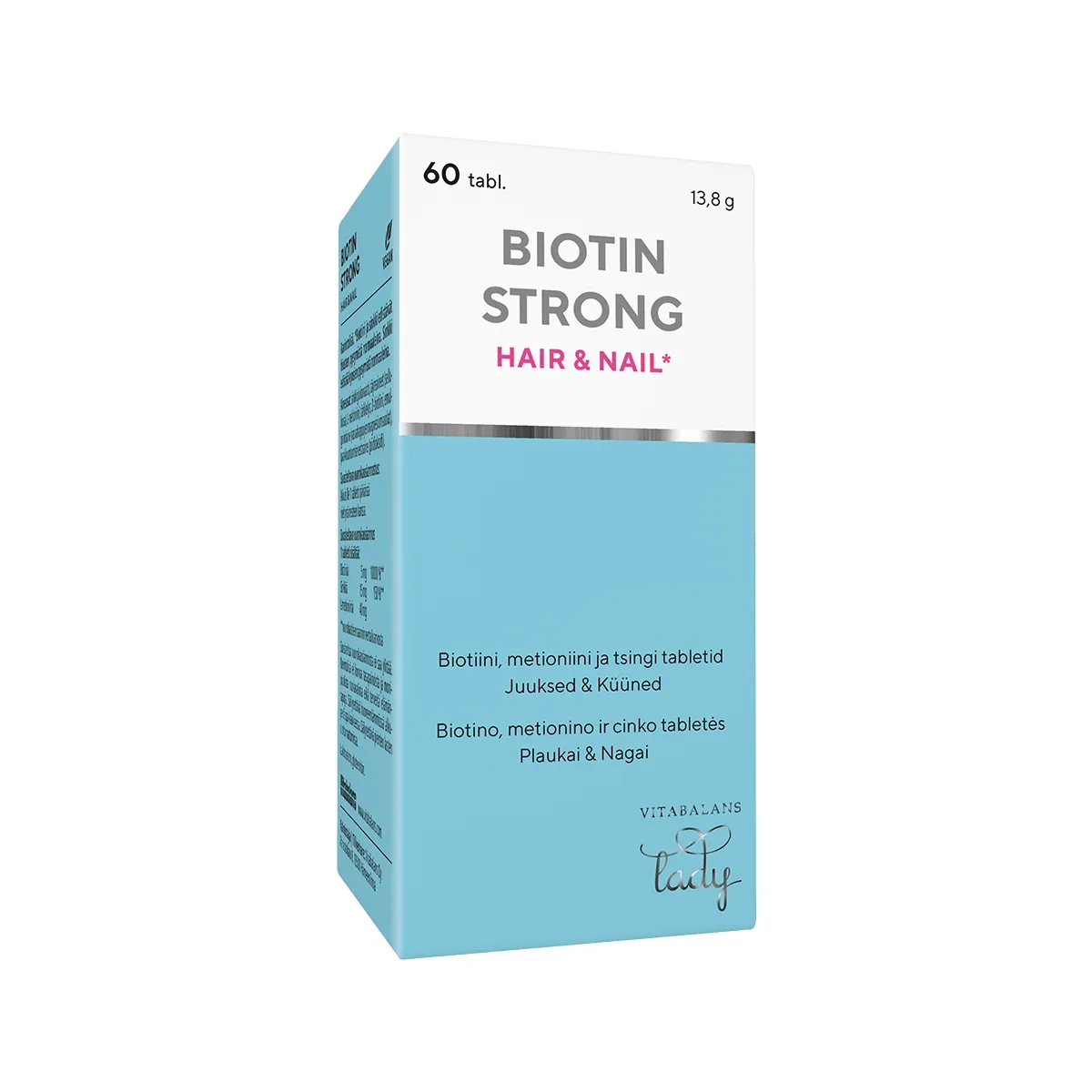 BIOTIIN STRONG HAIR&NAIL TBL N60 - Tootepilt 1