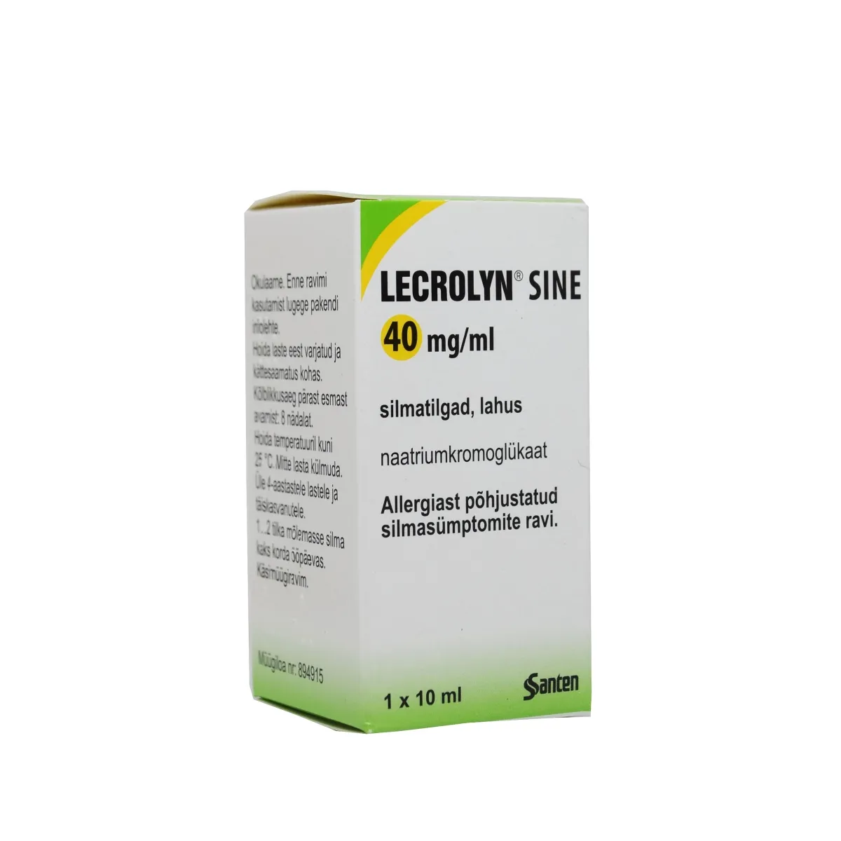 LECROLYN SINE SILMATILGAD 40MG/ML 10ML - Tootepilt