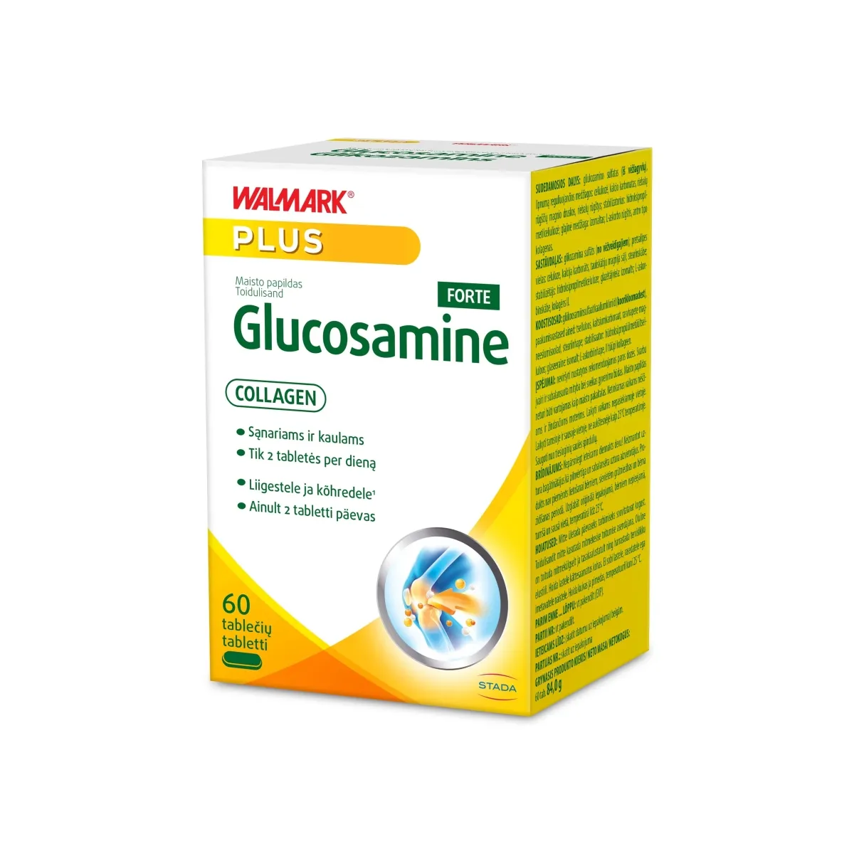 WALMARK GLUCOSAMINE+COLLAGEN FORTE TBL N60 - Tootepilt