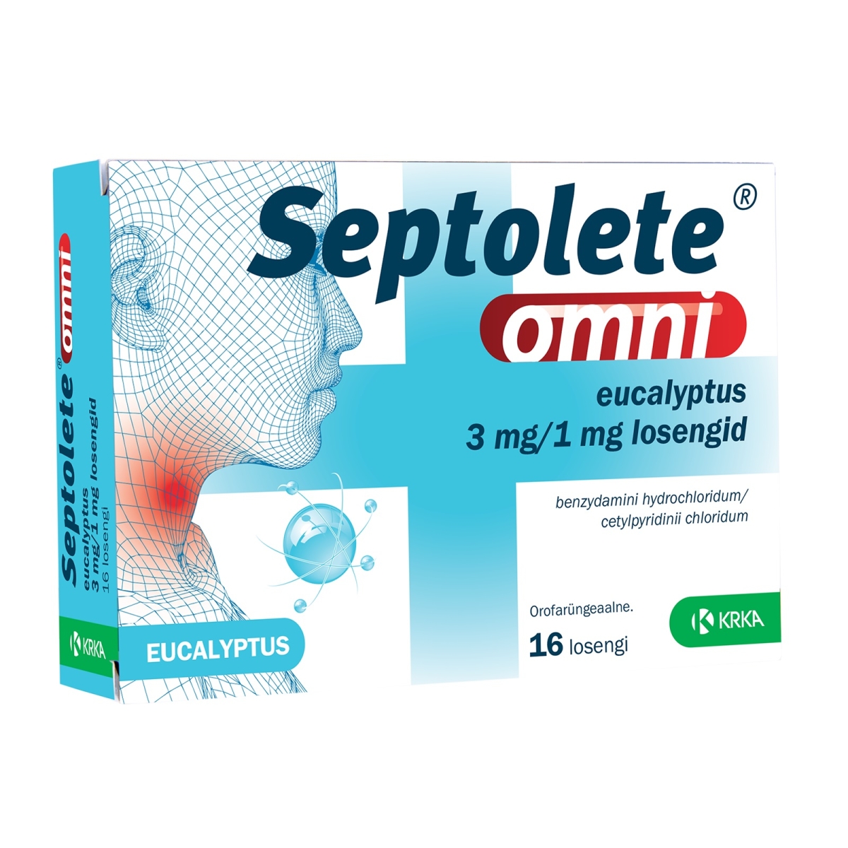 SEPTOLETE OMNI EUCALYPTUS LOSENG 3MG+1MG N16 - Tootepilt