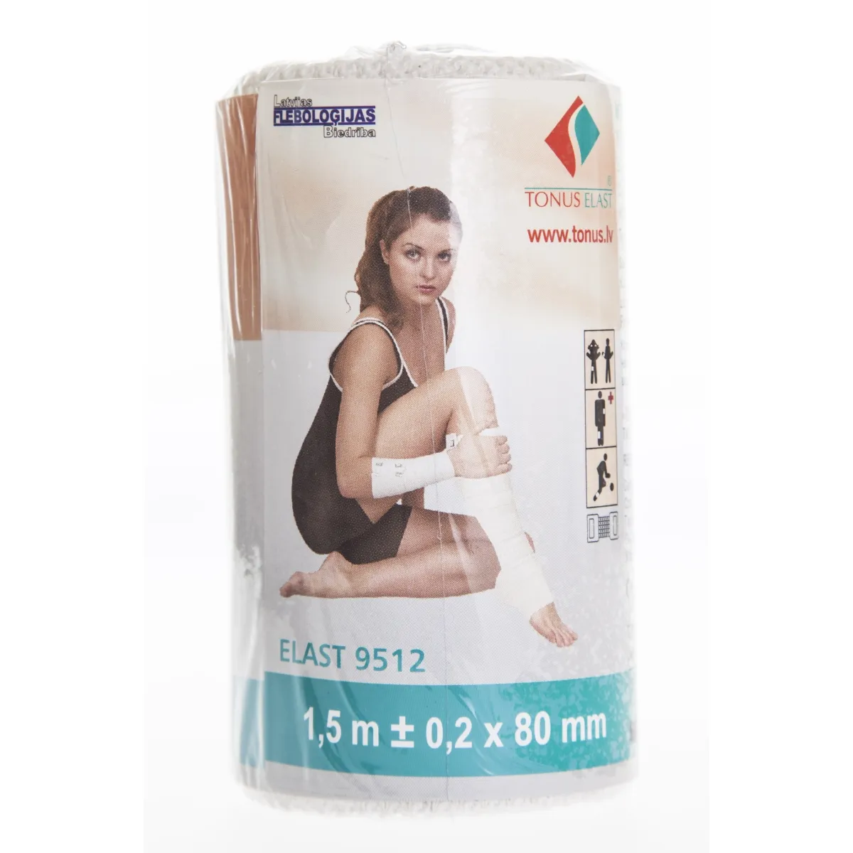 ELASTIKSIDE 8CMX1,5M (KESKMISELT VENIV) - Tootepilt