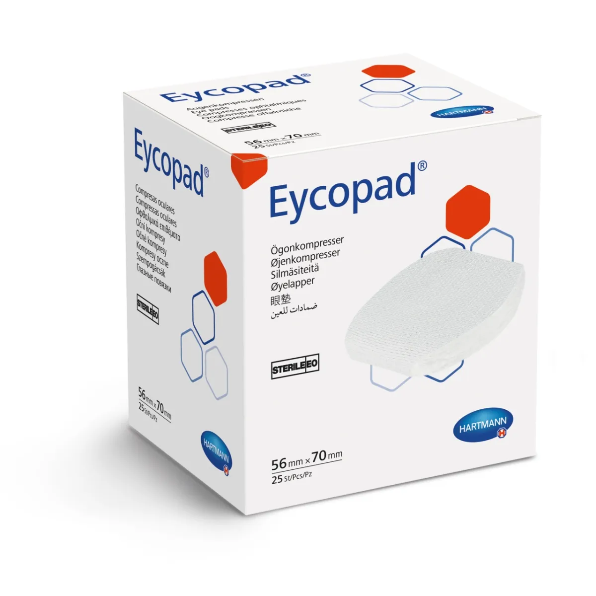 EYCOPAD SILMASIDE STERIILNE 56X70MM N25 - Tootepilt