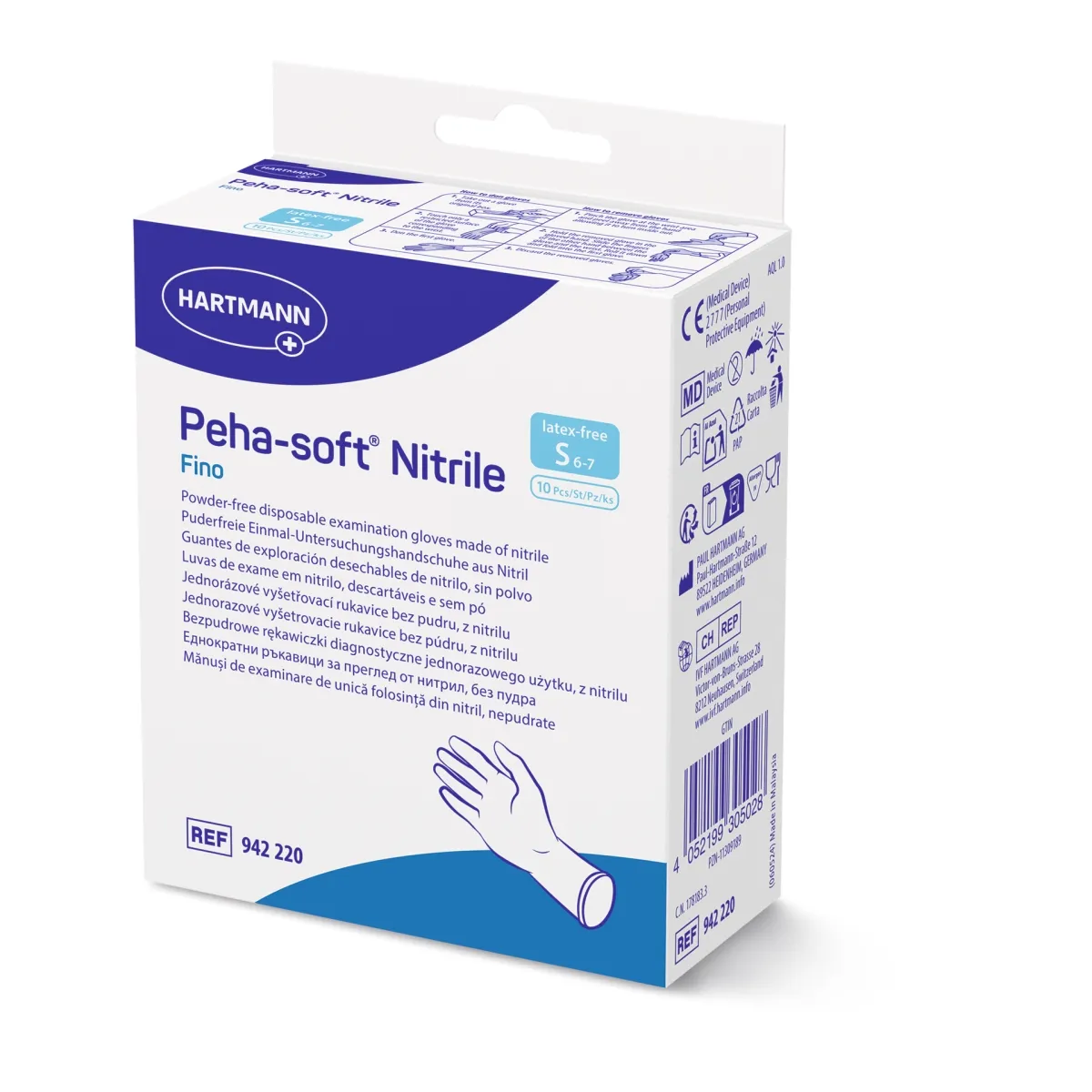 PEHA-SOFT KINDAD NITRILE FINO S N10 - Tootepilt
