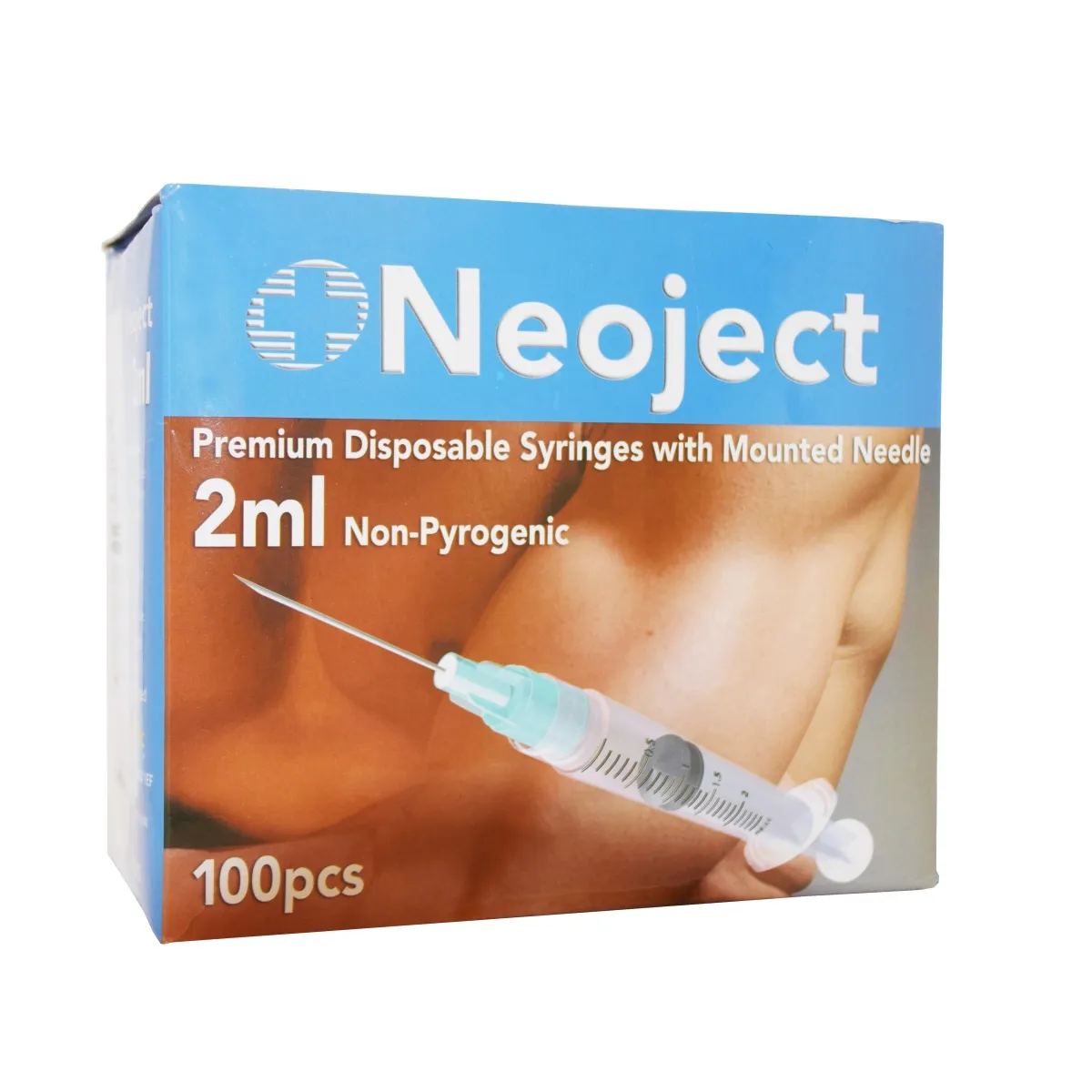 SÜSTAL NÕELAGA NEOJECT 2ML 3 OSALINE (23G) N100 /LUER LOCK/ - Tootepilt