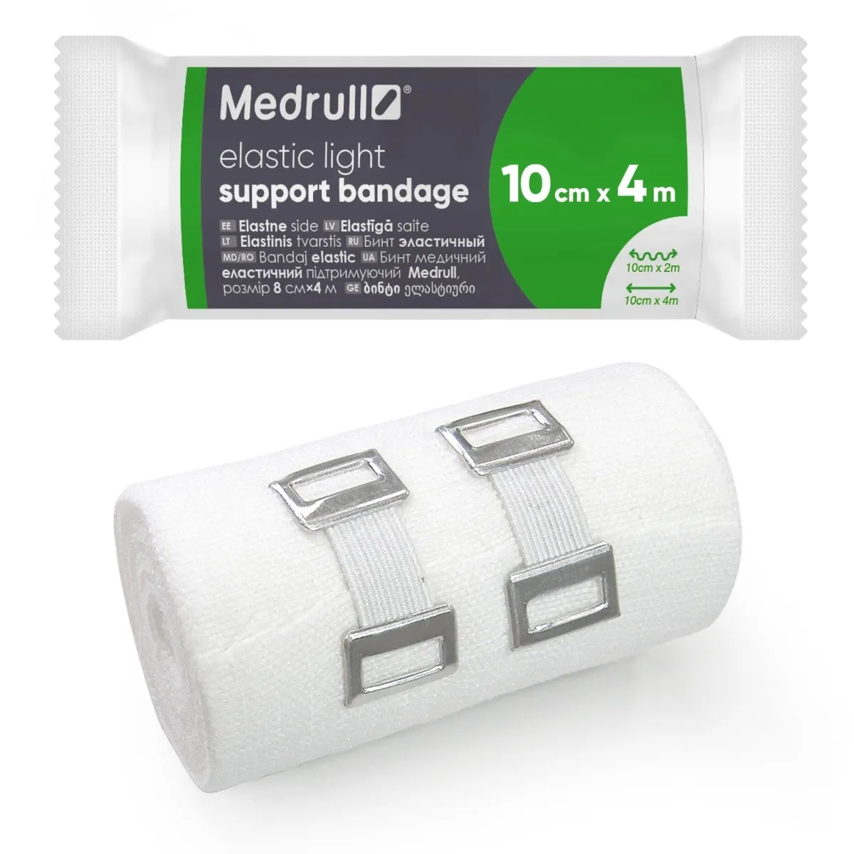 MEDRULL ELASTNE TUGISIDE ELASTIC LIGHT 10CMX4M KLAMBRIGA - Tootepilt