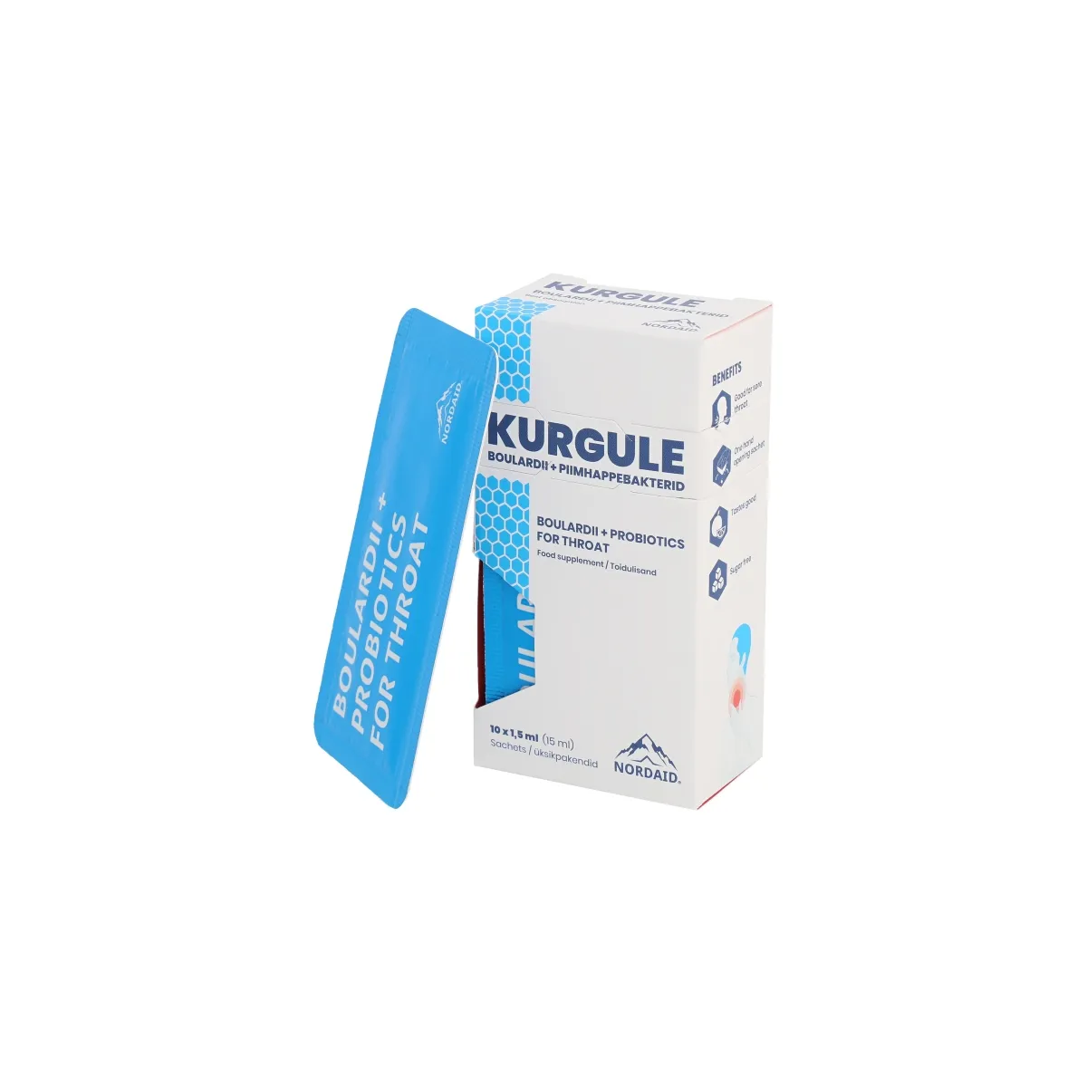 NORDAID BOULARDII+ PIIMHAPPEBAKTERID KURGULE 15ML - Tootepilt
