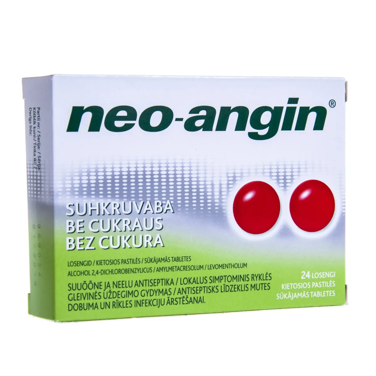 NEO-ANGIN SUHKRUVABA LOSENG 0,6MG+1,2MG+5,72MG N24 - Tootepilt
