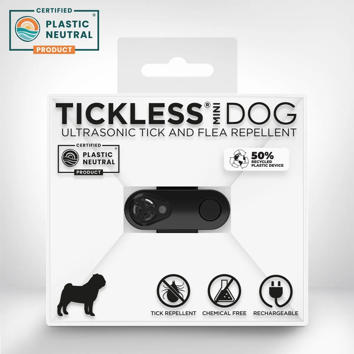 TICKLESS PUUGIPELETAJA MINI DOG MUST (USB) - Tootepilt