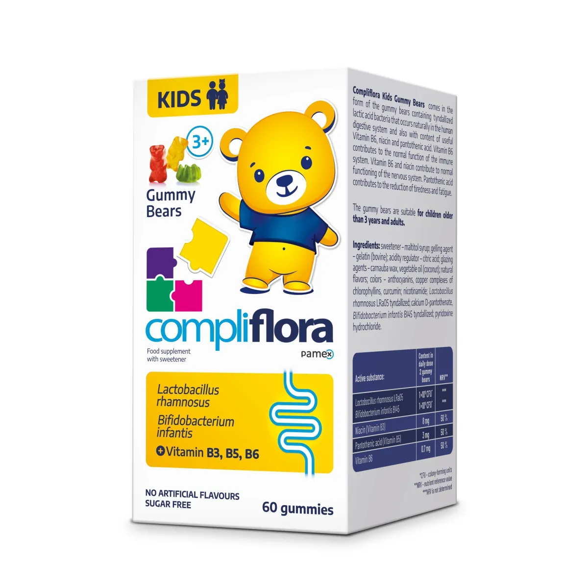 COMPLIFLORA KIDS GUMMY BEARS KUMMIKARUD N60 - Tootepilt