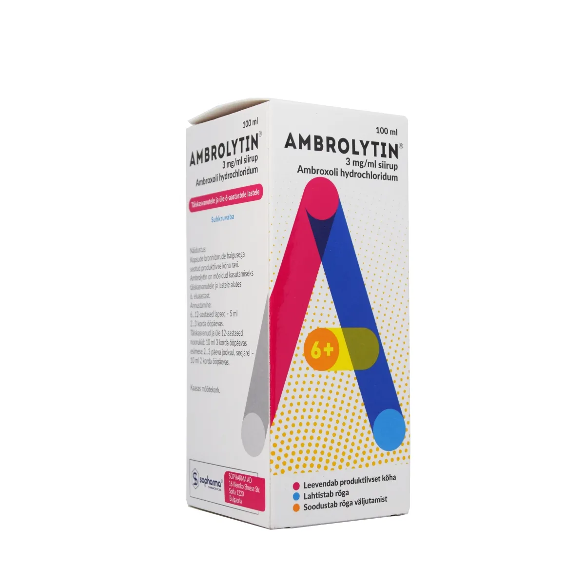 AMBROLYTIN SIIRUP 3MG/ML 100ML - Tootepilt