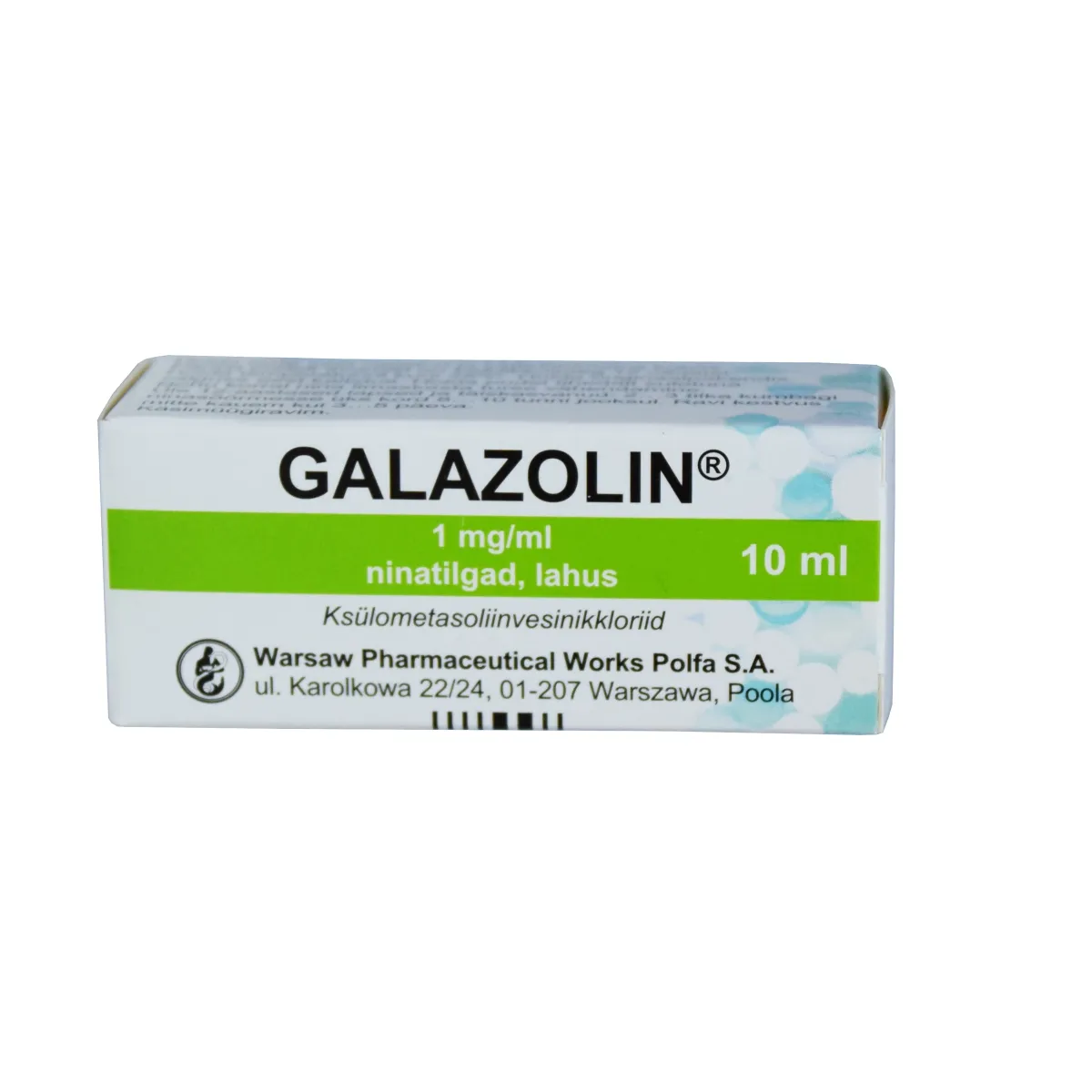 GALAZOLIN NINATILGAD 1MG/ML 10ML - Tootepilt