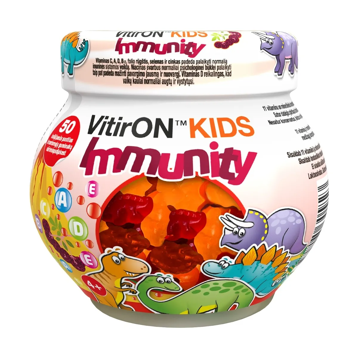 VITIRON KIDS IMMUNITY NÄRIMISPADJAKESED N50 - Tootepilt