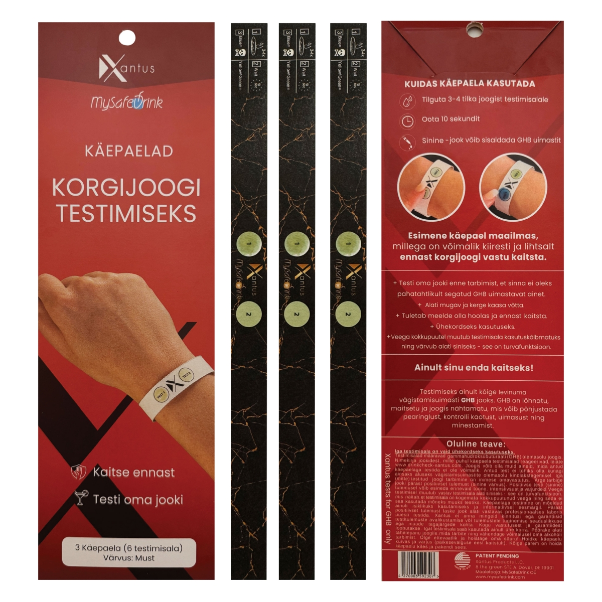 KORGIJOOGI TESTER/KÄEPAELAD XANTUS N3 - Tootepilt