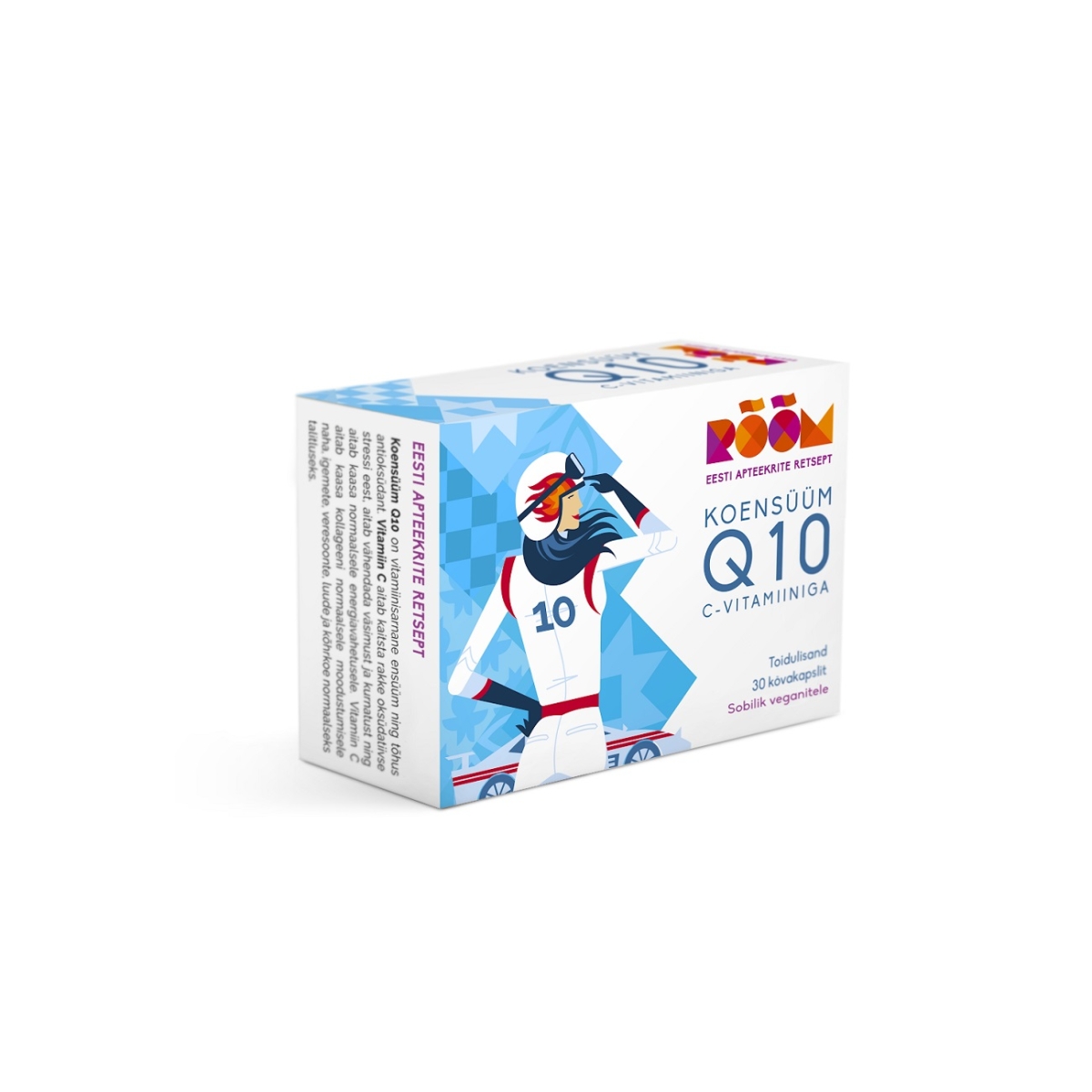 RÕÕM KOENSÜÜM Q10 C-VITAMIINIGA 100MG N30 - Tootepilt