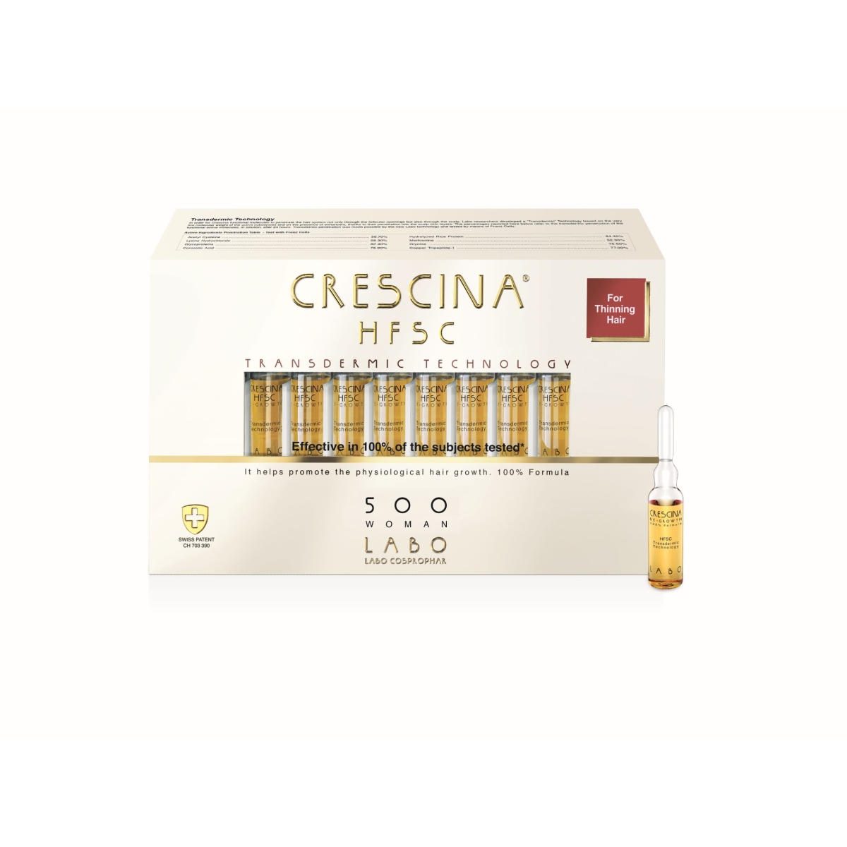CRESCINA TRANSDERMIC 500 AMPULLID NAISTELE 3,5ML N20 - Tootepilt