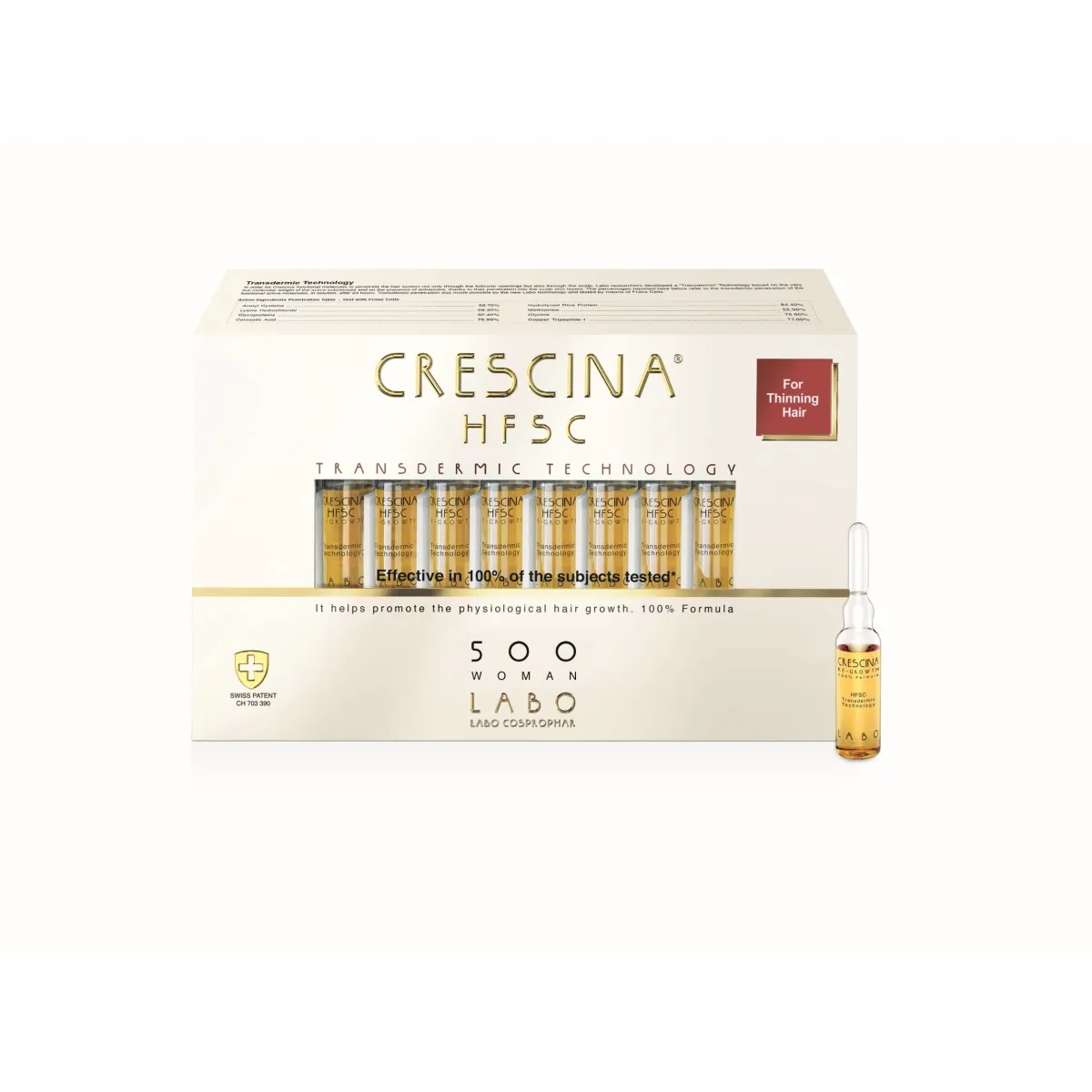 CRESCINA TRANSDERMIC 500 AMPULLID NAISTELE 3,5ML N20 - Tootepilt
