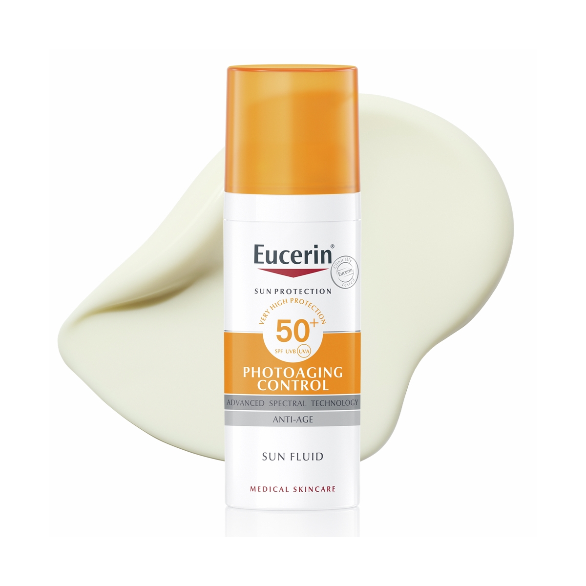 EUCERIN SUN PHOTOAGING PÄIKESEKAITSEEMULSIOON SPF50 50ML - Tootepilt