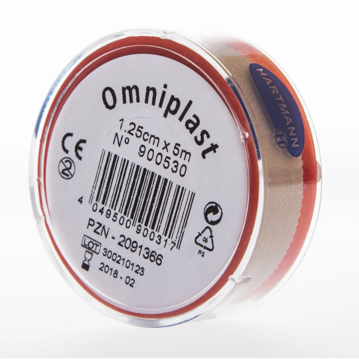 OMNIPLAST RULLPLAASTER 1,25CMX5M (TEKSTIILIST) - Tootepilt