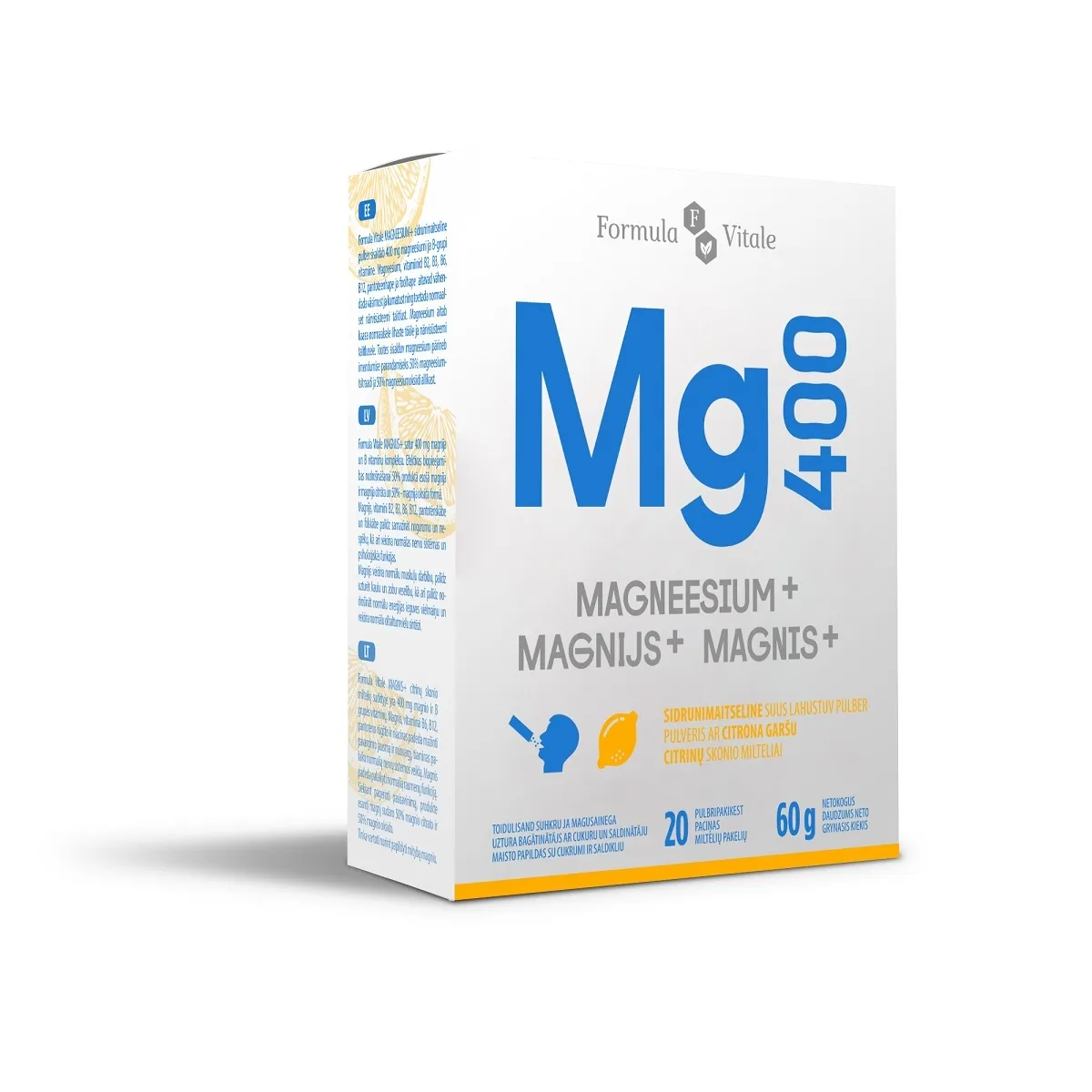 FORMULA VITALE MG DIREKT 400 + B-VIT PLV N20 - Tootepilt