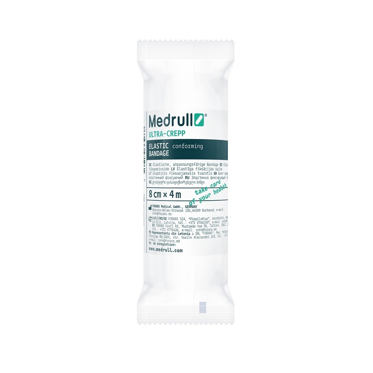 MEDRULL ELASTNE SIDE ULTRA-CREPP 8CM X 4M - Tootepilt