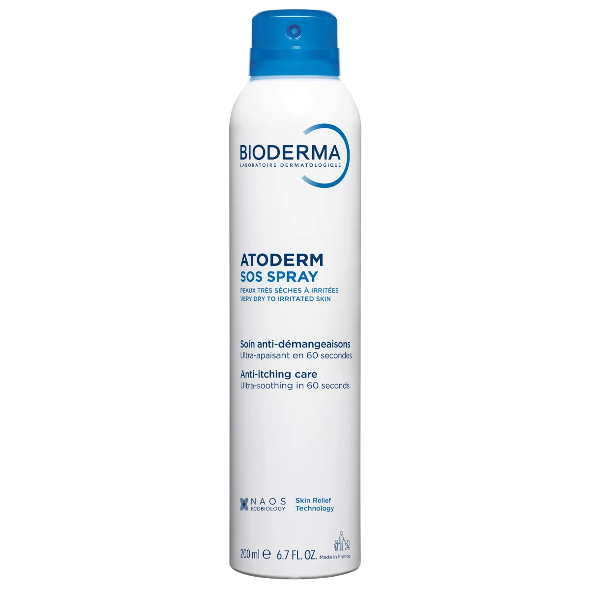 BIODERMA ATODERM SOS SÜGELUSVASTANE SPREI 200ML - Tootepilt