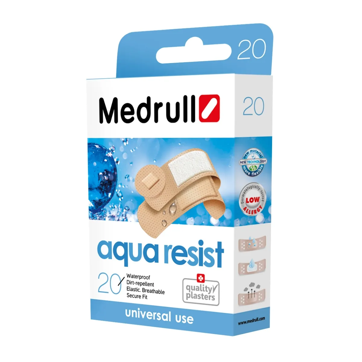 MEDRULL PLAASTER AQUA RESIST N20 UNIVERS.VEEKINDEL - Tootepilt