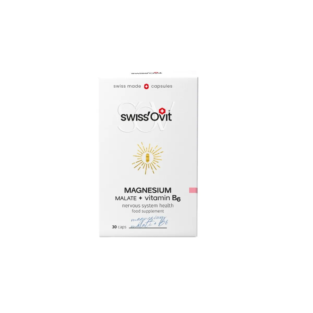 SWISSOVIT MAGNEESIUM MALATE +B6 KAPSLID 150MG N30 - Tootepilt
