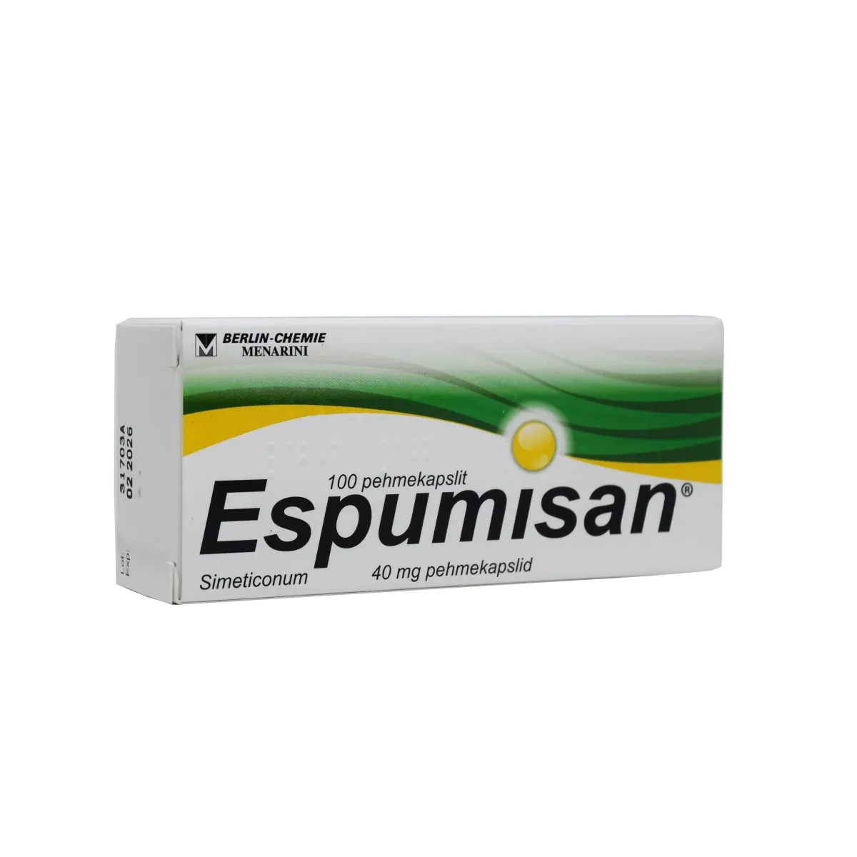 ESPUMISAN PEHMEKAPSEL 40MG N100 (TML) - Tootepilt