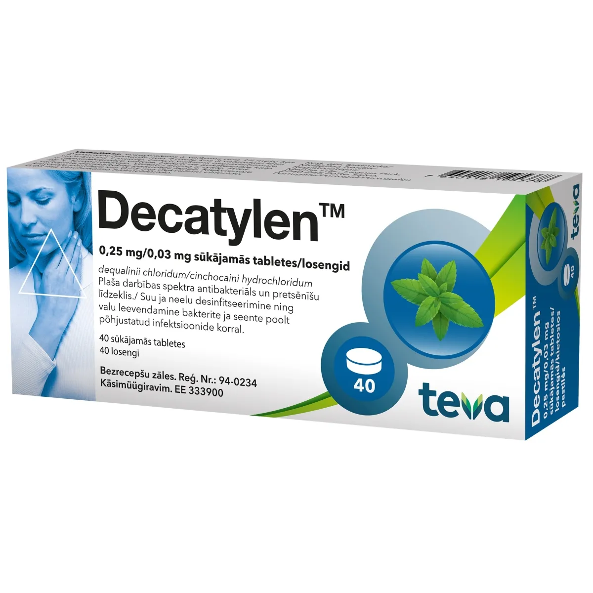 DECATYLEN LOSENG 0,25MG+0,03MG N40 - Tootepilt