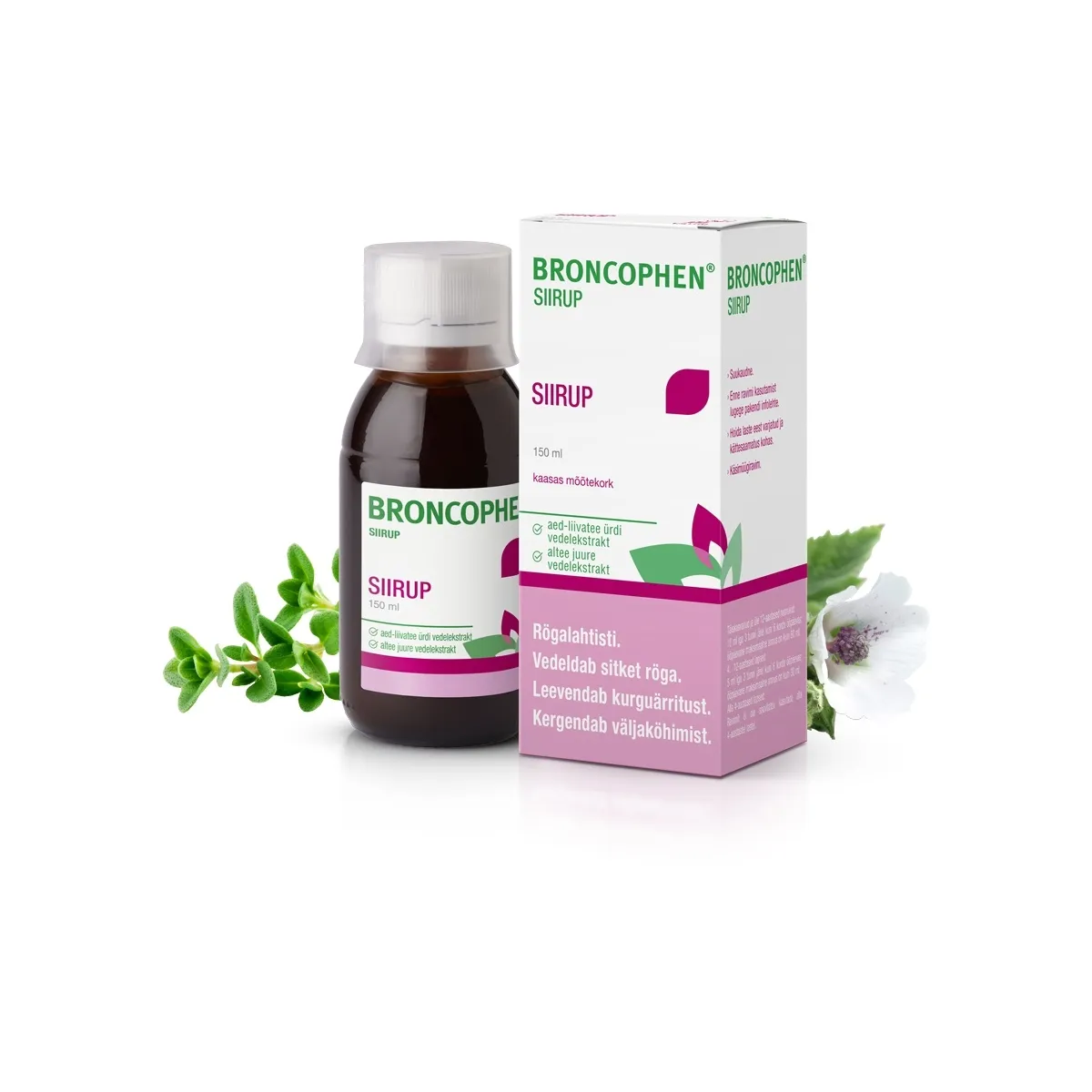BRONCOPHEN SIIRUP 154MG+132MG/ML 150ML - Tootepilt