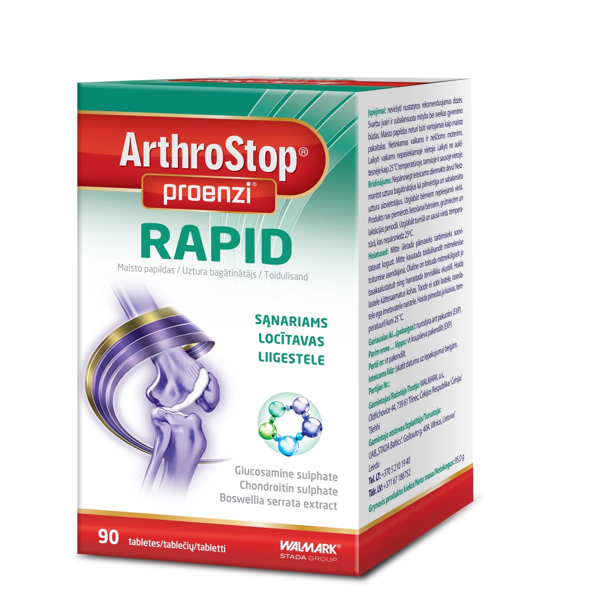 PROENZI ARTHROSTOP RAPID TBL N90 - Tootepilt 1