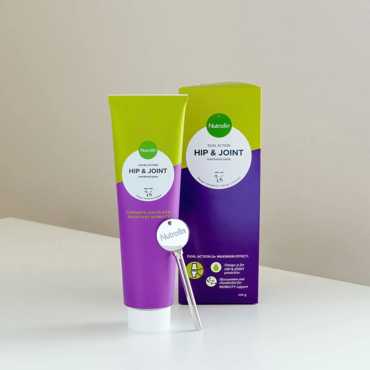 Nutrolin Hip & FJoint toiteainetepasta kassile ja koerale 200 g - Tootepilt