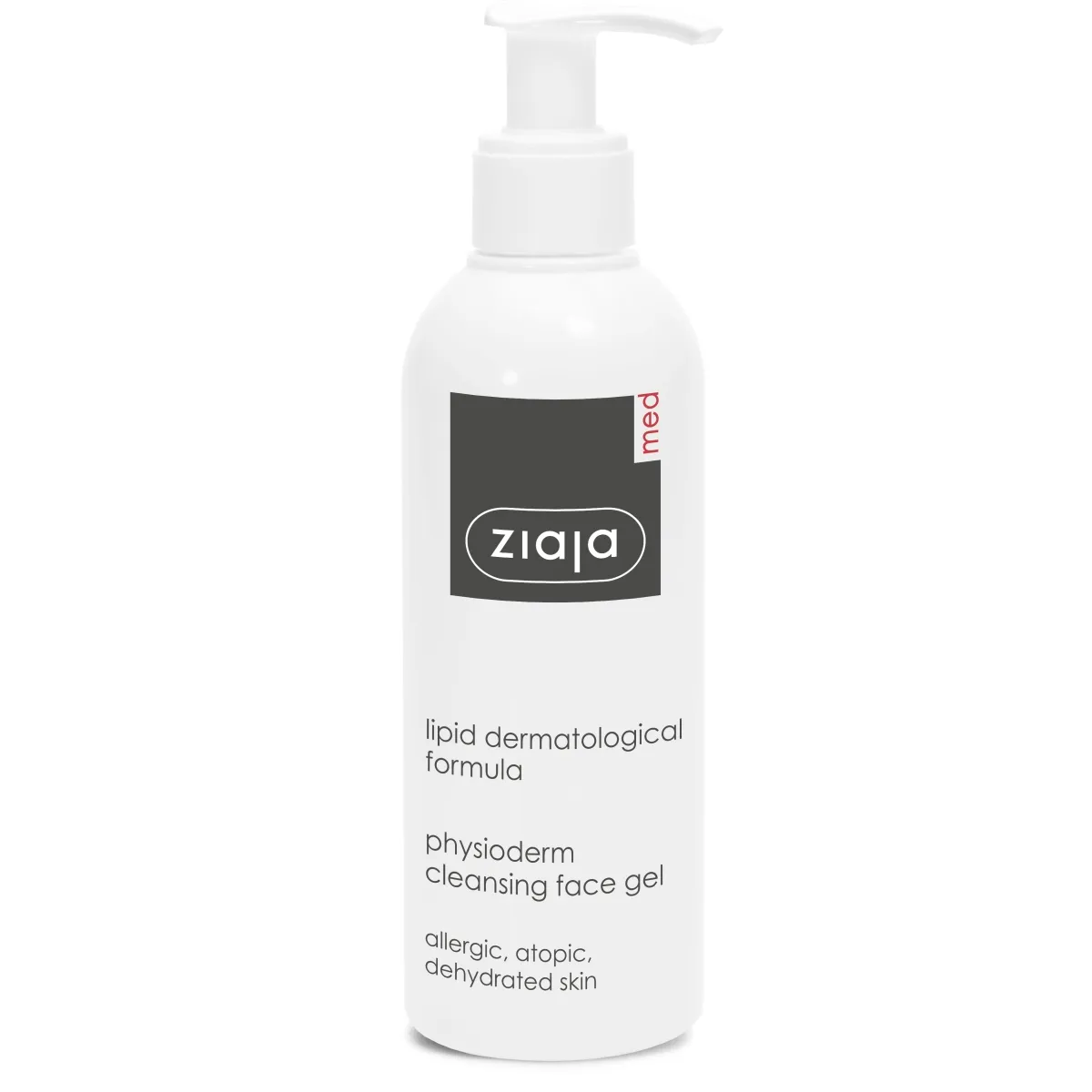 ZIAJA MED PHYSIODERM NÄOPUHASTUSGEEL TUNDLIKULE NAHALE 200ML - Tootepilt