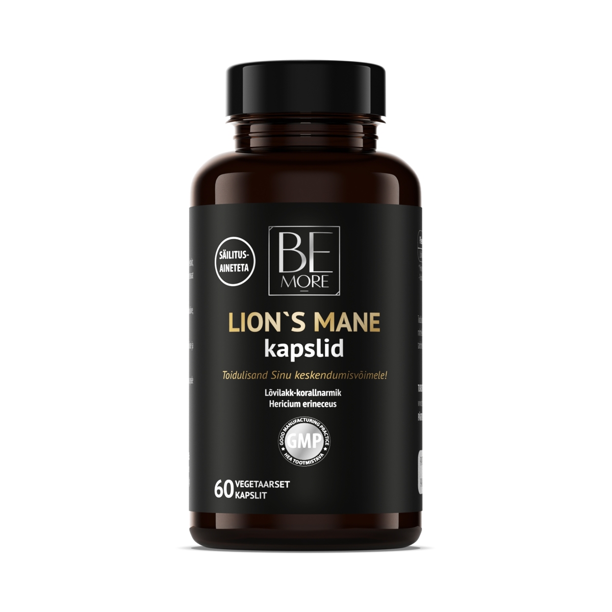 BE MORE LION`S MANE KAPSLID N60 - Tootepilt