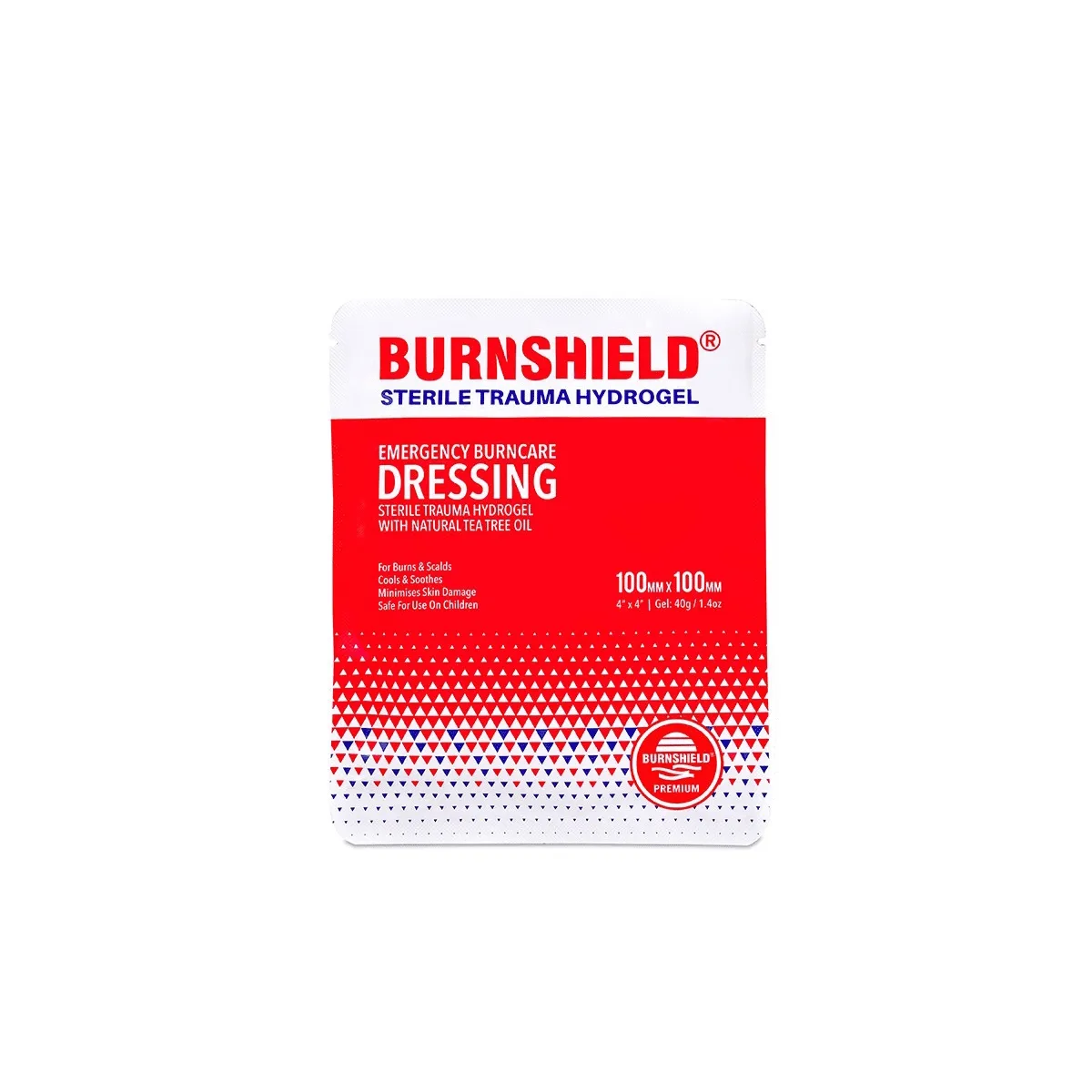 BURNSHIELD PÕLETUSSIDE GEELIGA STERIILNE 10X10CM - Tootepilt