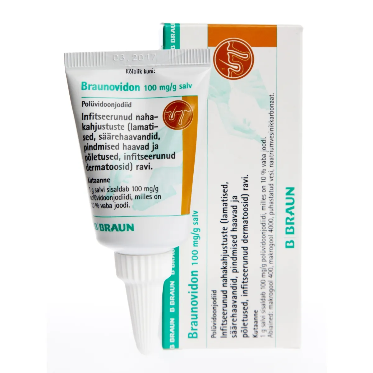 BRAUNOVIDON SALV 100MG/G 20G - Tootepilt