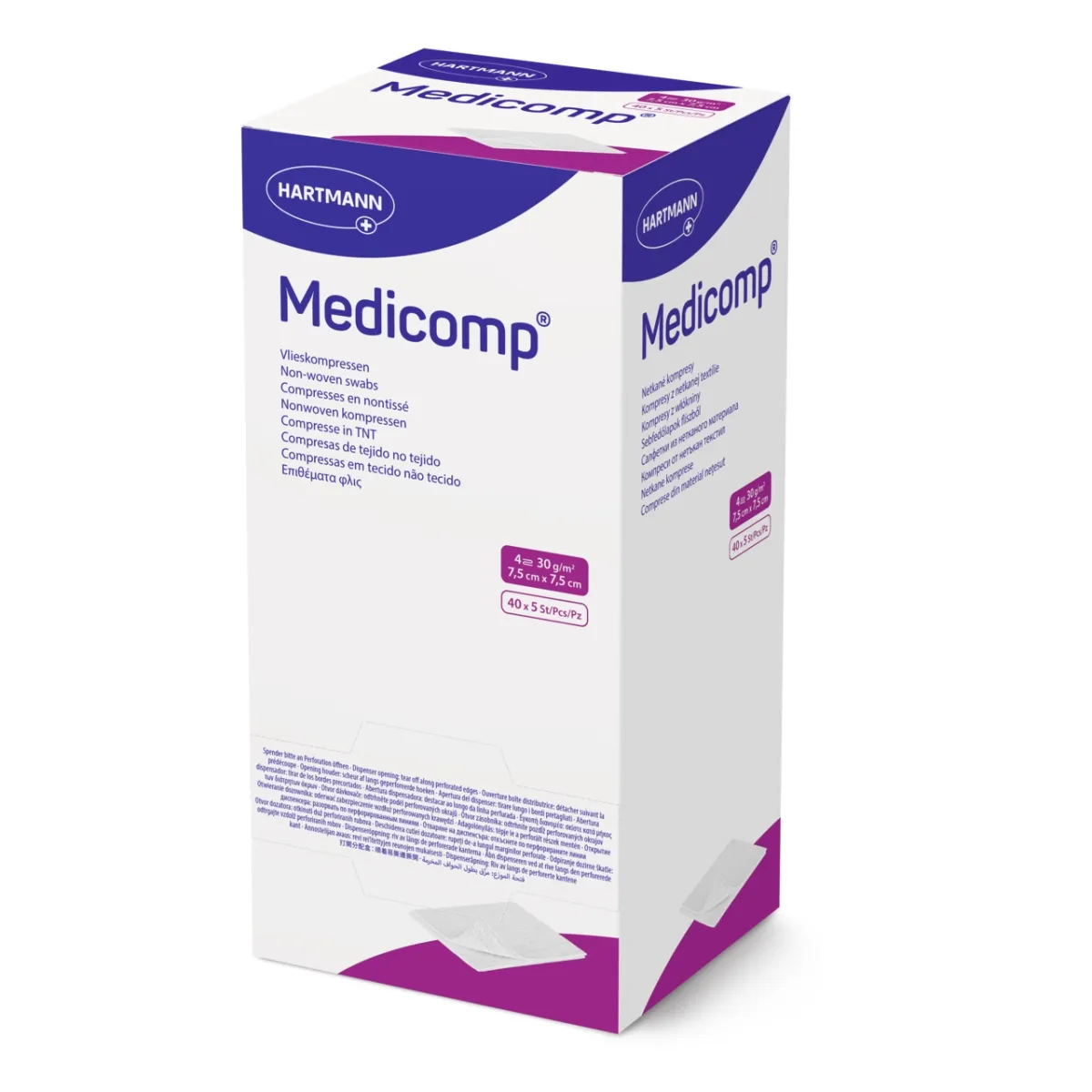 MEDICOMP TAMPOONID STER 7,5X7,5CM N5X40 - Tootepilt