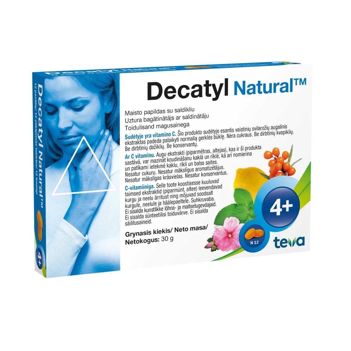 DECATYL NATURAL LOSENG N12 - Tootepilt