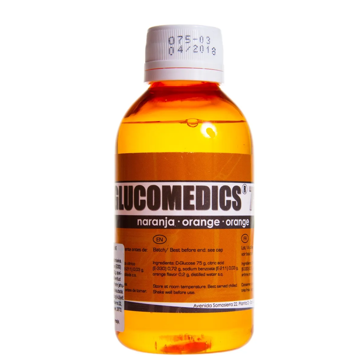 GLUCOMEDICS GLÜKOOSIJOOK 75G/200ML APELSINIMAITSELINE - Tootepilt