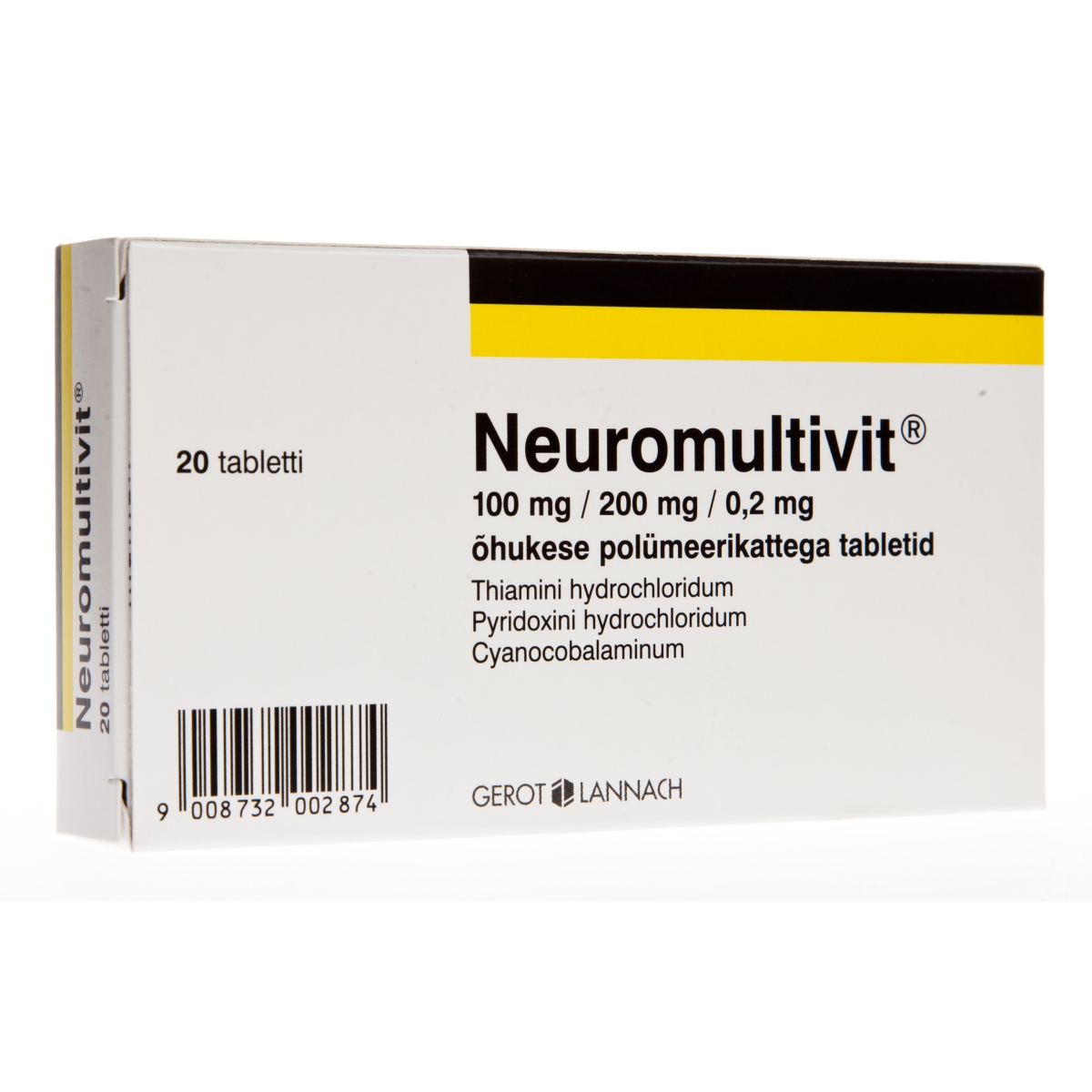 NEUROMULTIVIT TBL 100MG+200MG+0,2MG N20 - Tootepilt
