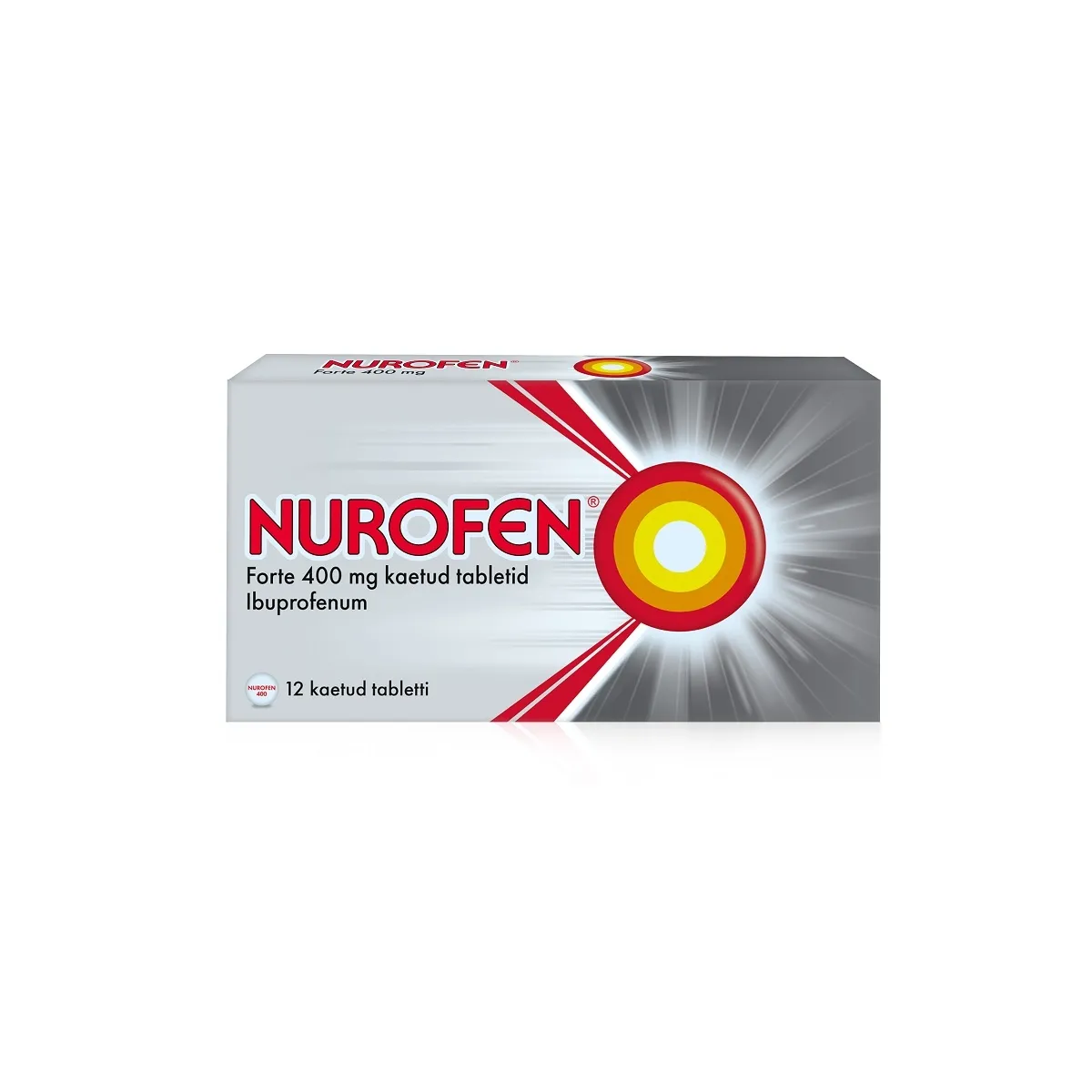 NUROFEN FORTE KAETUD TBL 400MG N12 - Tootepilt