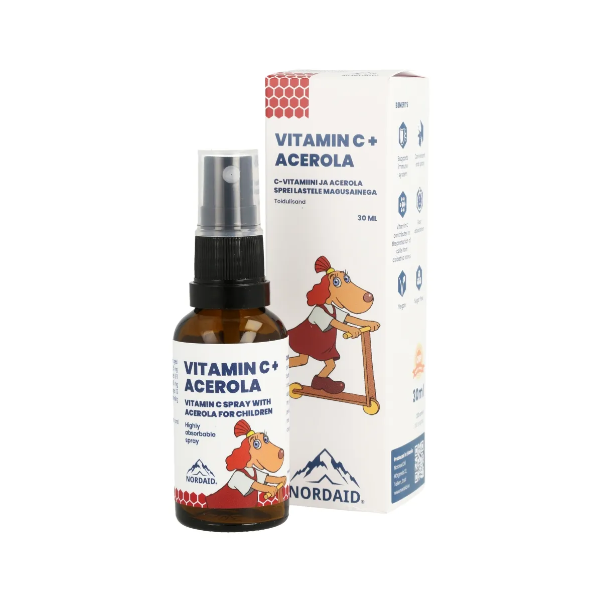 NORDAID VITAMIIN C + ACEROLA SPREI 30ML - Tootepilt