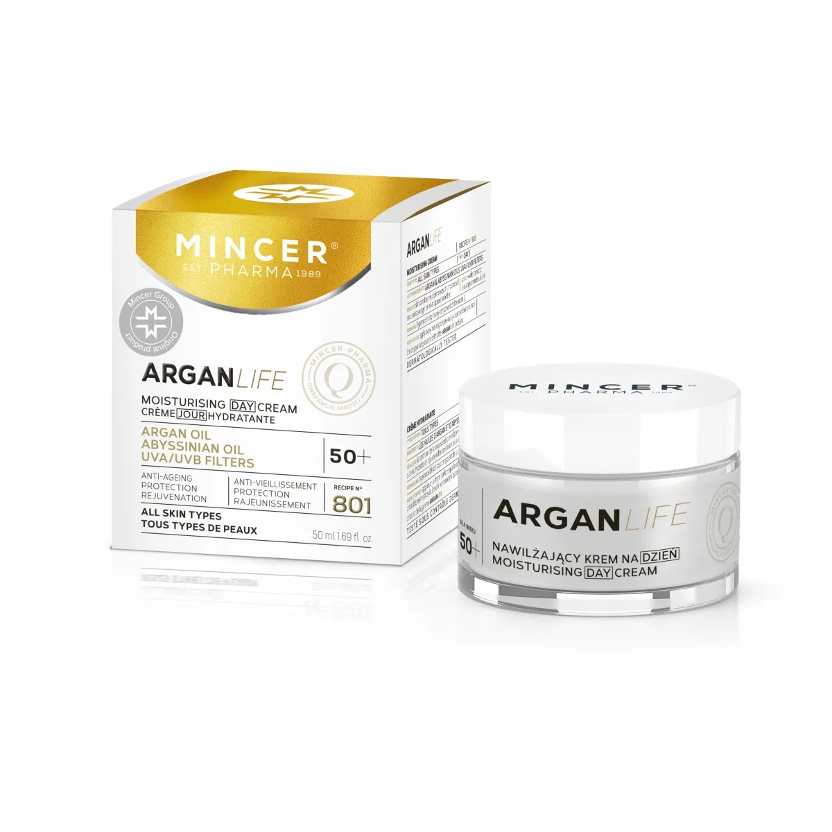 MINCER PHARMA ARGAN LIFE PÄEVAKREEM NIISUTAV 50ML - Tootepilt 1