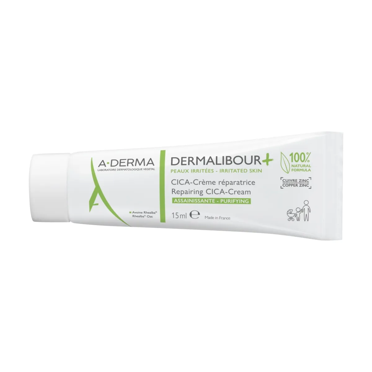 A-DERMA DERMALIBOUR+ CICA-KREEM TAASTAV 15ML - Tootepilt